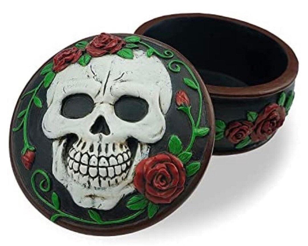 Mold Stash Box Sugar Skull Jewelry Box Gothic Day of the Dead Etsy
