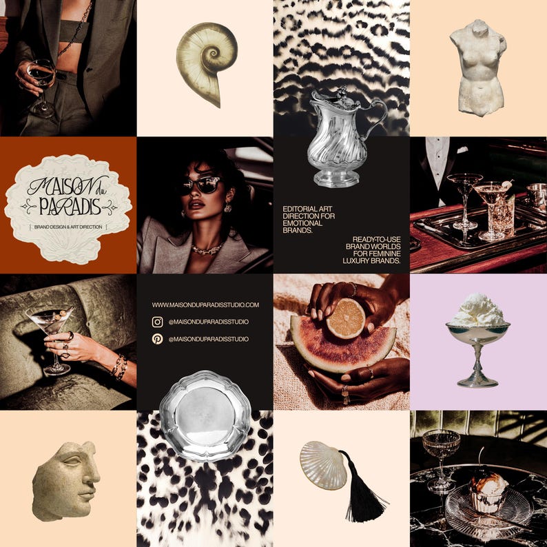Editable Instagram Canva templates created for modern mystics, spiritual businesses, coaches, tarot readers, astrologers, and soulpreneurs. This aesthetic Instagram kit includes post templates and story templates designed to help you create a cohesive Instagram feed, improve social media marketing, and maintain a consistent brand identity using Canva. Perfect for content creators who want bold, dreamy, editorial Instagram content without designing from scratch.
