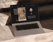 Canva Website Template | One Page Website for Coaches & Social Media Managers | Link in Bio