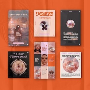 Instagram Canva templates for coaches, tarot readers, astrologers, and modern mystics who want professional, aesthetic social media content. This kit includes Instagram post ideas, story layouts, and feed templates designed to support spiritual branding and consistent Instagram growth. Editable Canva Instagram templates for spiritual creators building an aligned and aesthetic Instagram presence. marketing, and branding for modern mystics, soulpreneurs, and wellness coaches.