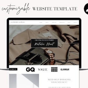 Social Media Manager Website Design, Website Template, Coaching Website, Business Website, Showit Website Template - Instant Download