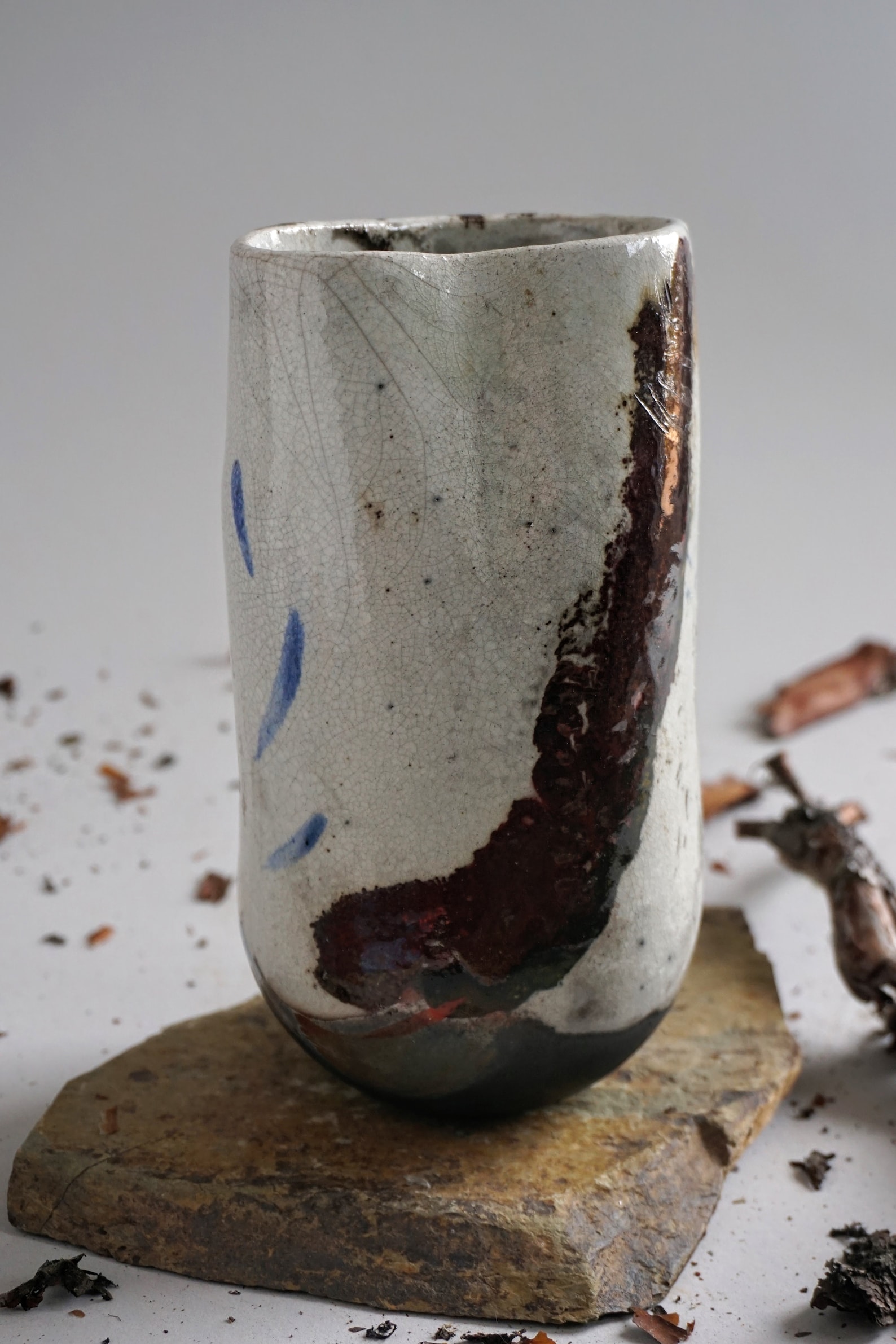 Raku Vase / Raku Pottery / Handmade Ceramic/ Distinctive Handcrafted ...