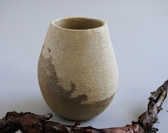 Vaso in ceramica fatto a mano / Vaso minimalista / Ceramica moderna / Ceramica da collezione / Ceramica Wabi-Sabi / Vaso / Regalo