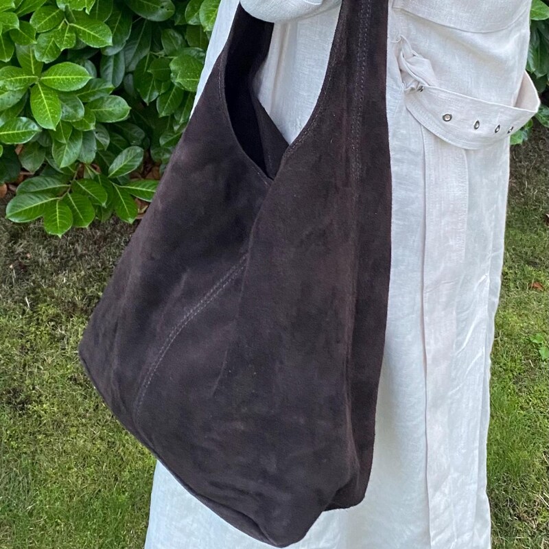 Chocolate Suede Chic Bag