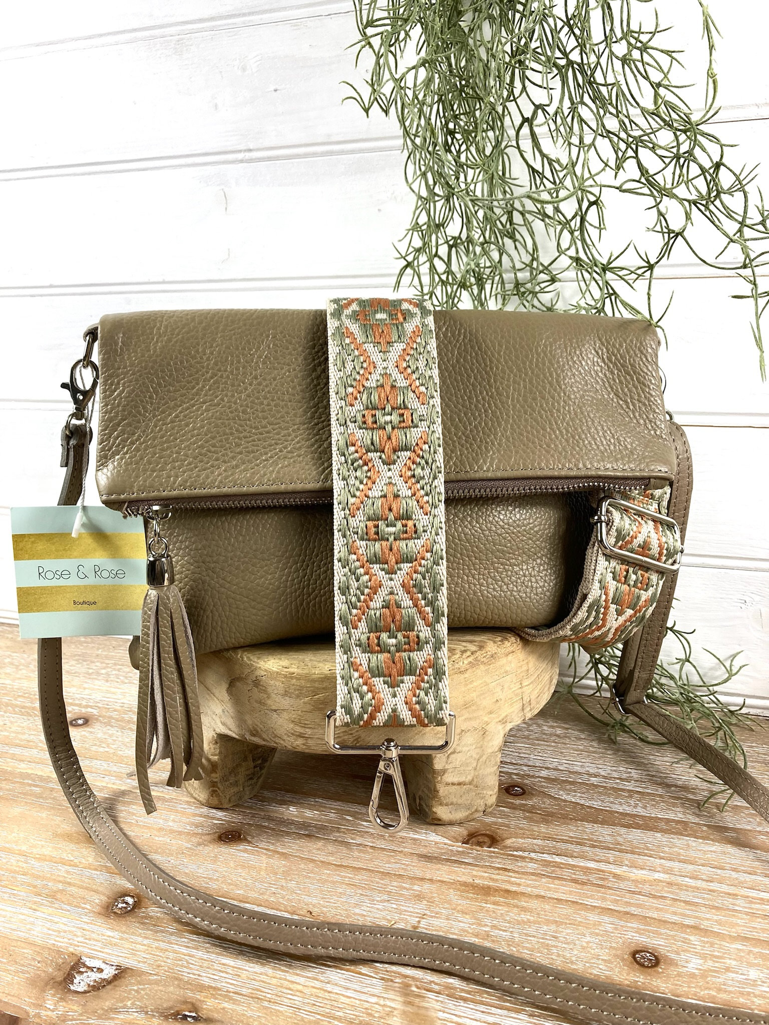 Dark beige clutch bag hotsell