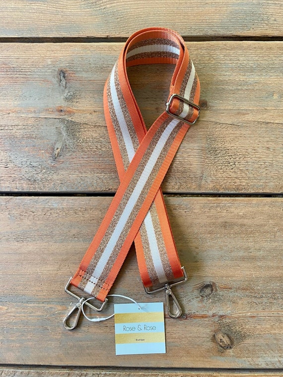 Orange and Gold Purse Strap