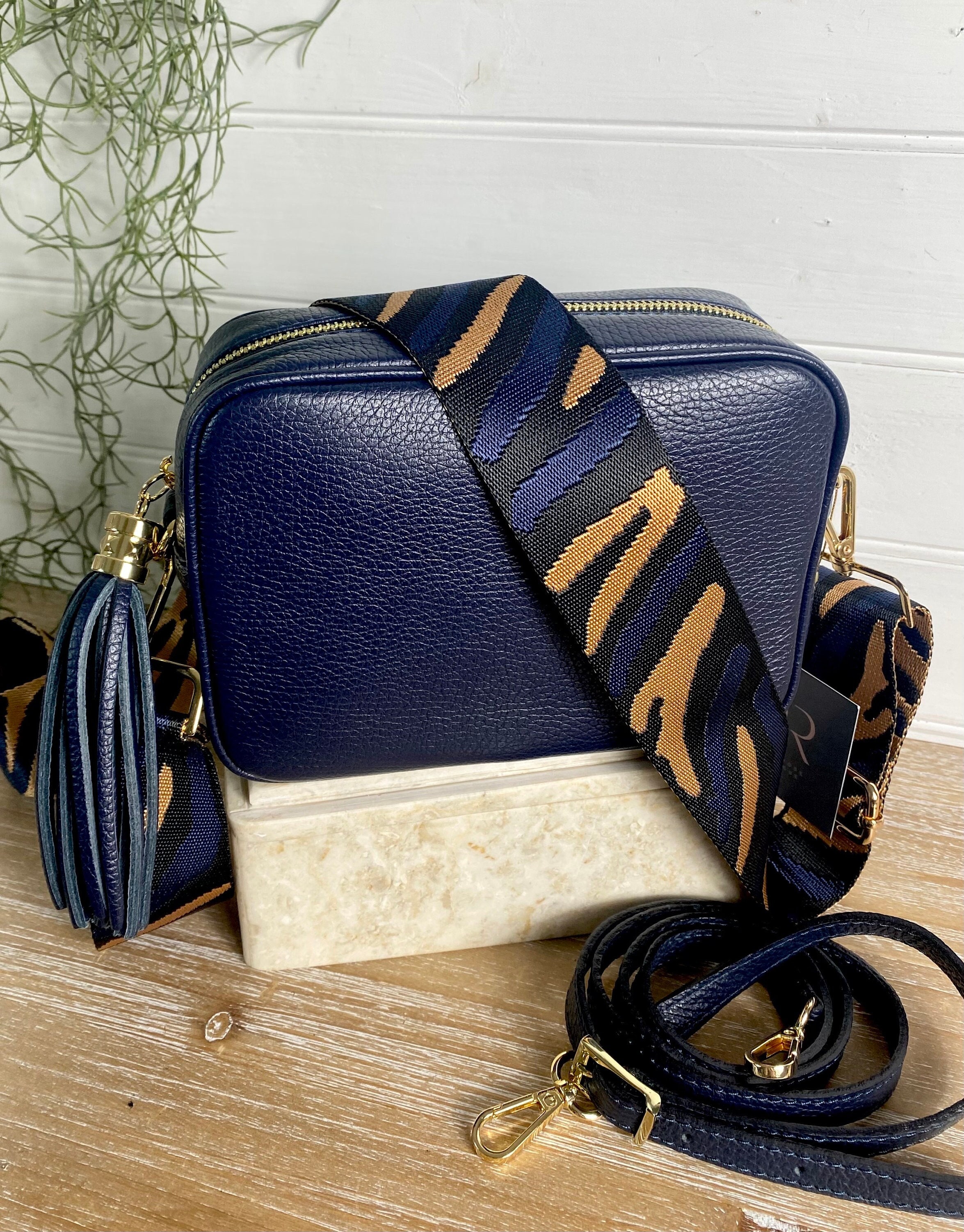 Blue and black purse new arrivals