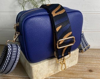 Blue Crossbody Bag, Navy Crossbody, Cobalt Blue Bag, Blue Cross Body, Blue Vegan Leather Bag, Azure Bag, Navy Purse, Blue Purse, Vegan Purse