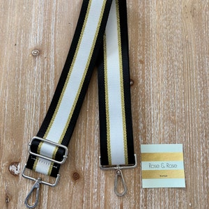 Adjustable Crossbody Strap in Black/Gold – St. Oddity