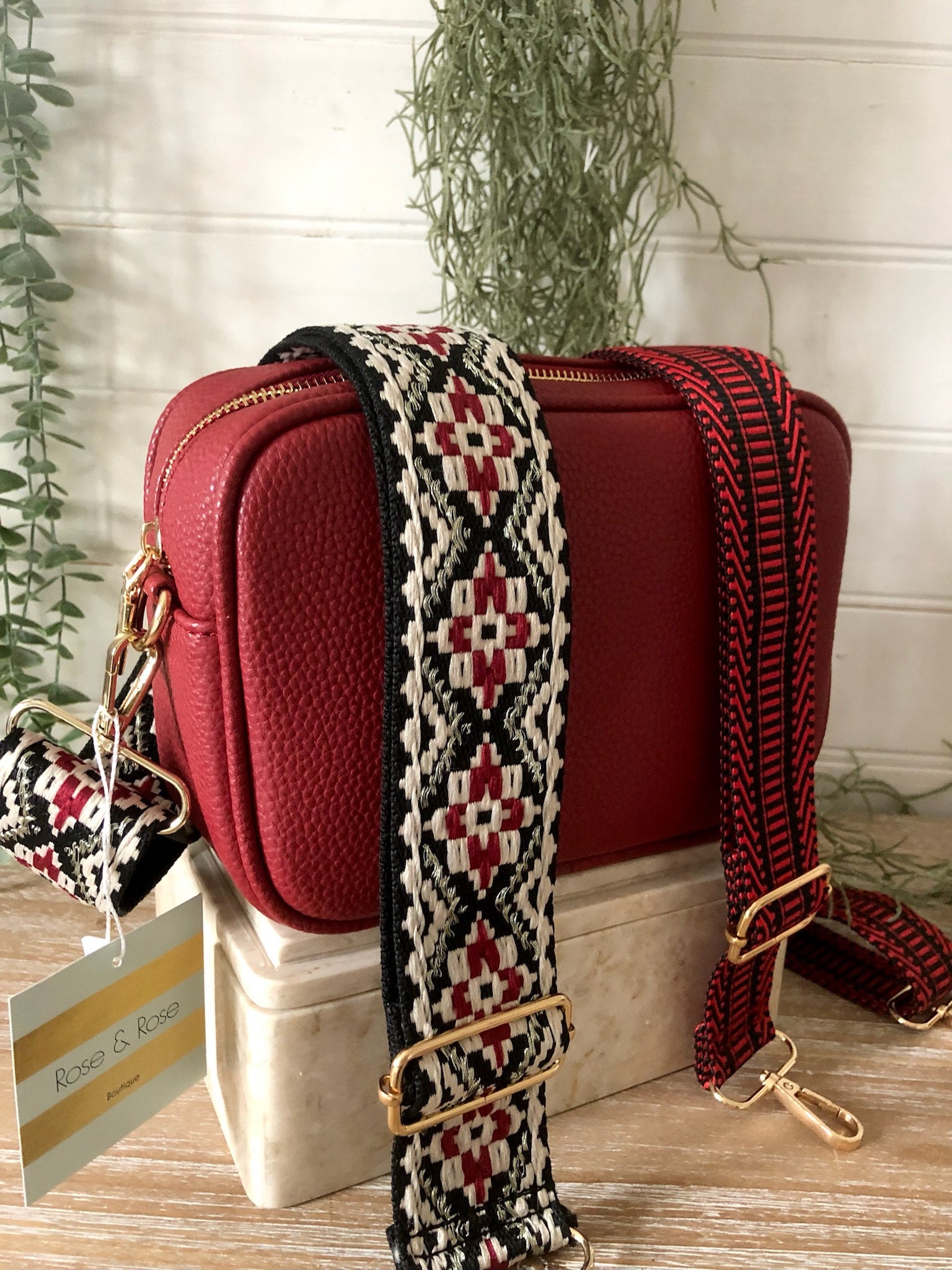 Red Crossbody Bag Etsy