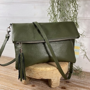 Bag Liska Olive Crossbody - Elk