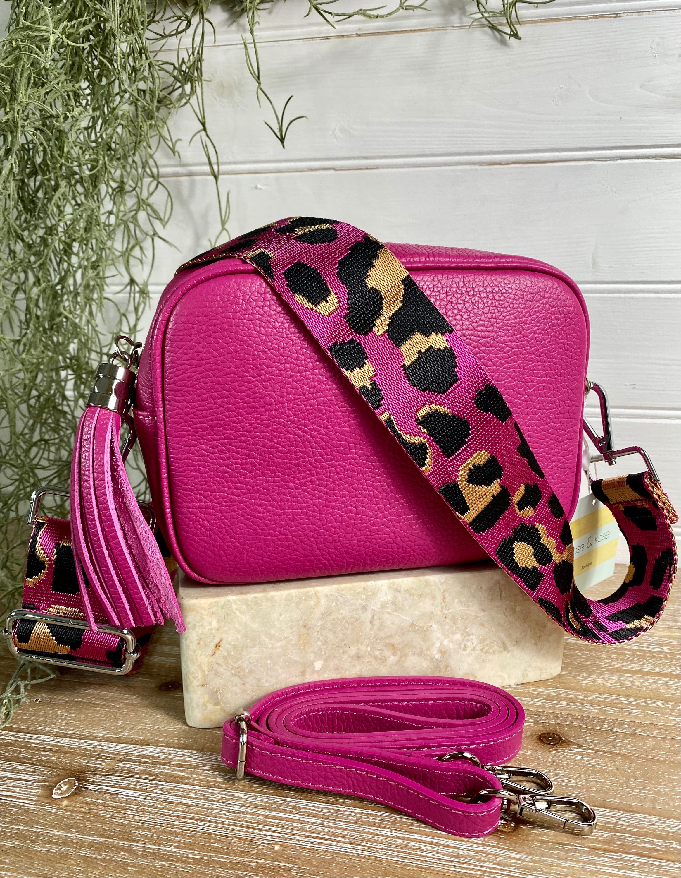 バッグ archive 00's pink leather handbag grunge GUESS Handbag: Crocodile Embossed Style