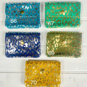 Metallic Leather Purse, Real Leather Purse, Coin Pouch, Leather Coin Purse, Small Change Wallet, Colourful Purse, Handmade in Italy image 15