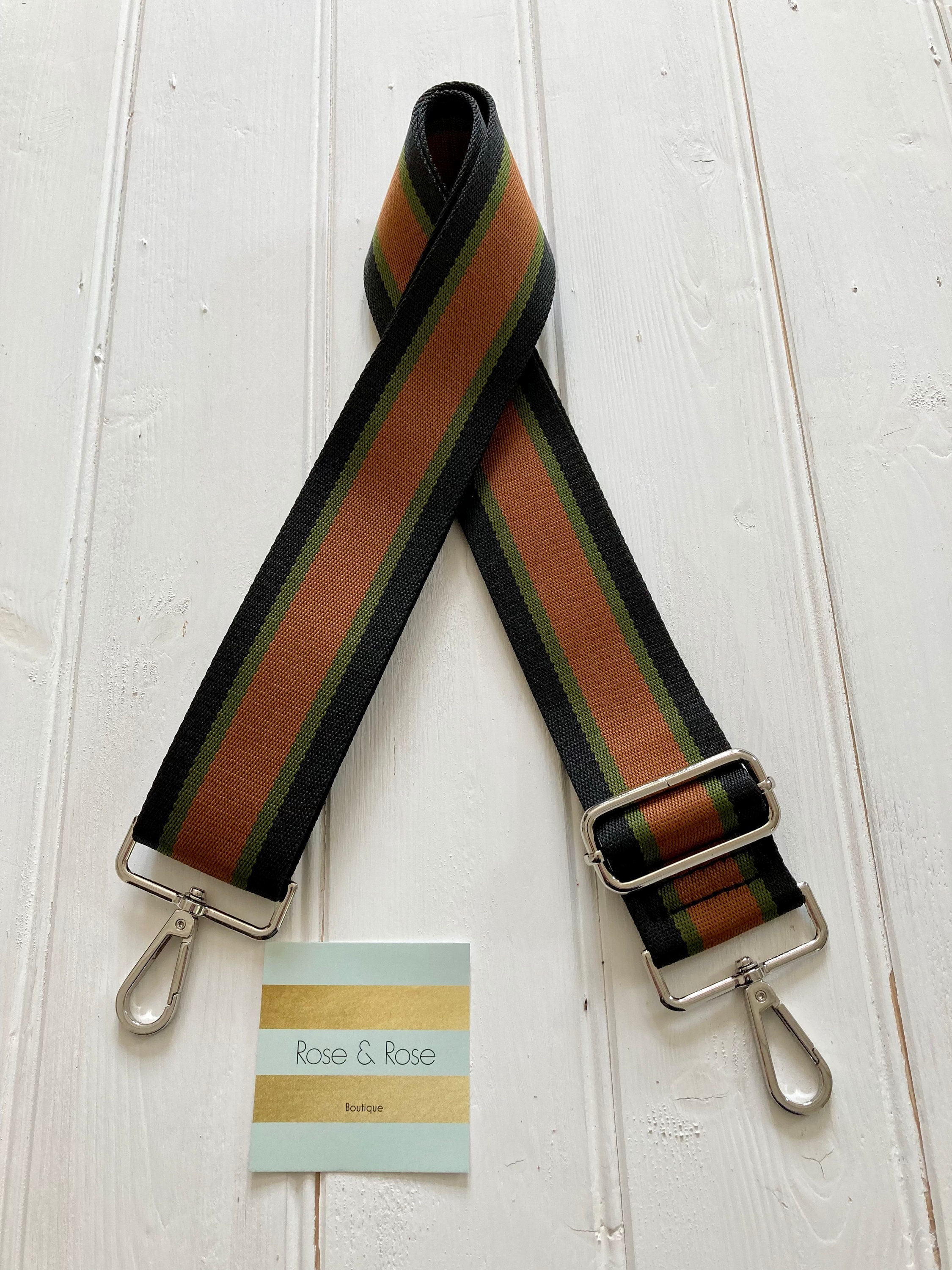 Bandoulière pochette en cuir marron à mousquetons | Les Jolies Anses