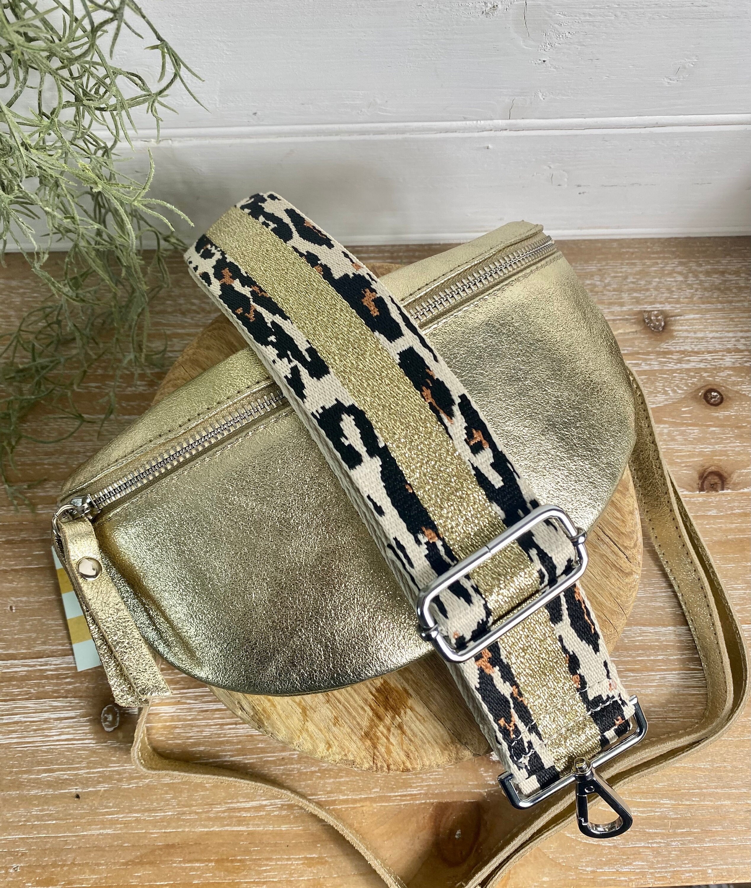 Sling Bag with Printed Strap