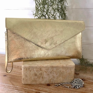 Bolsa de mão metálica dourada, bolsa de mão envelope de couro, bolsa de mão dourada, bolsa de mão prateada, bronze, bolsa de noite prateada, bolsa dourada, bolsa de mão prateada