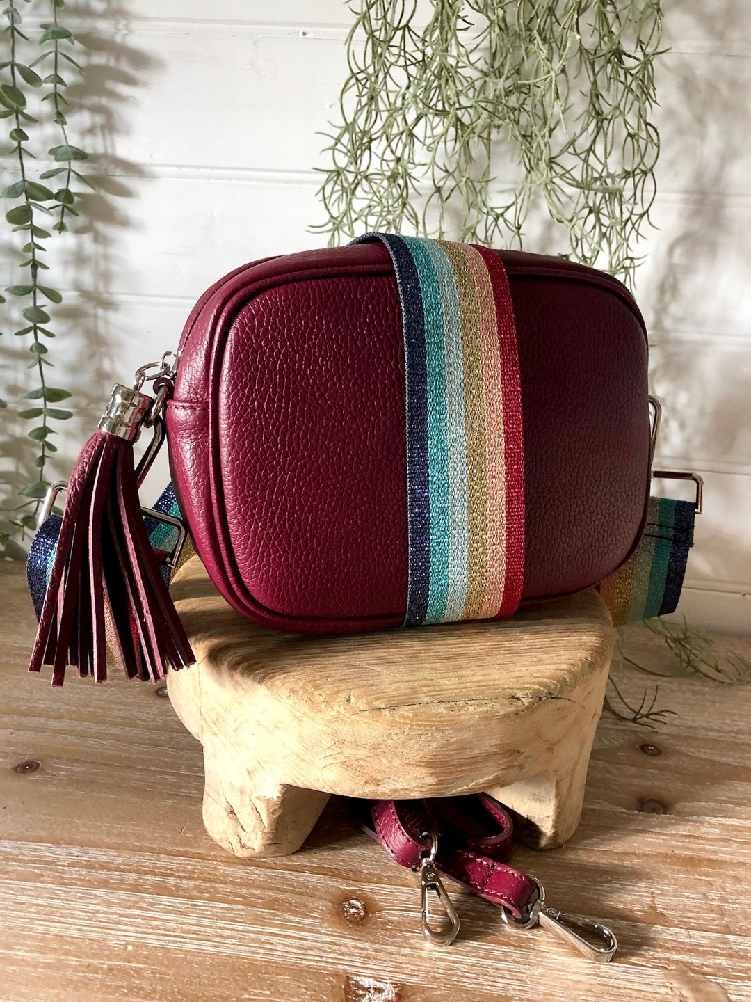 London Cross Body Bag - Wine