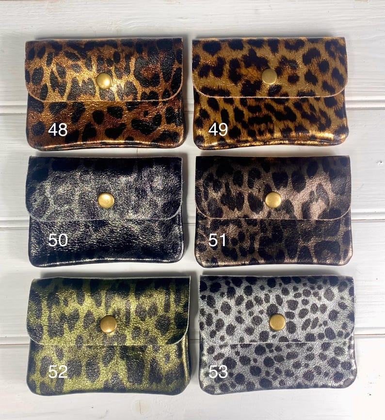 Metallic Leather Purse, Real Leather Purse, Coin Pouch, Leather Coin Purse, Small Change Wallet, Colourful Purse, Handmade in Italy image 12