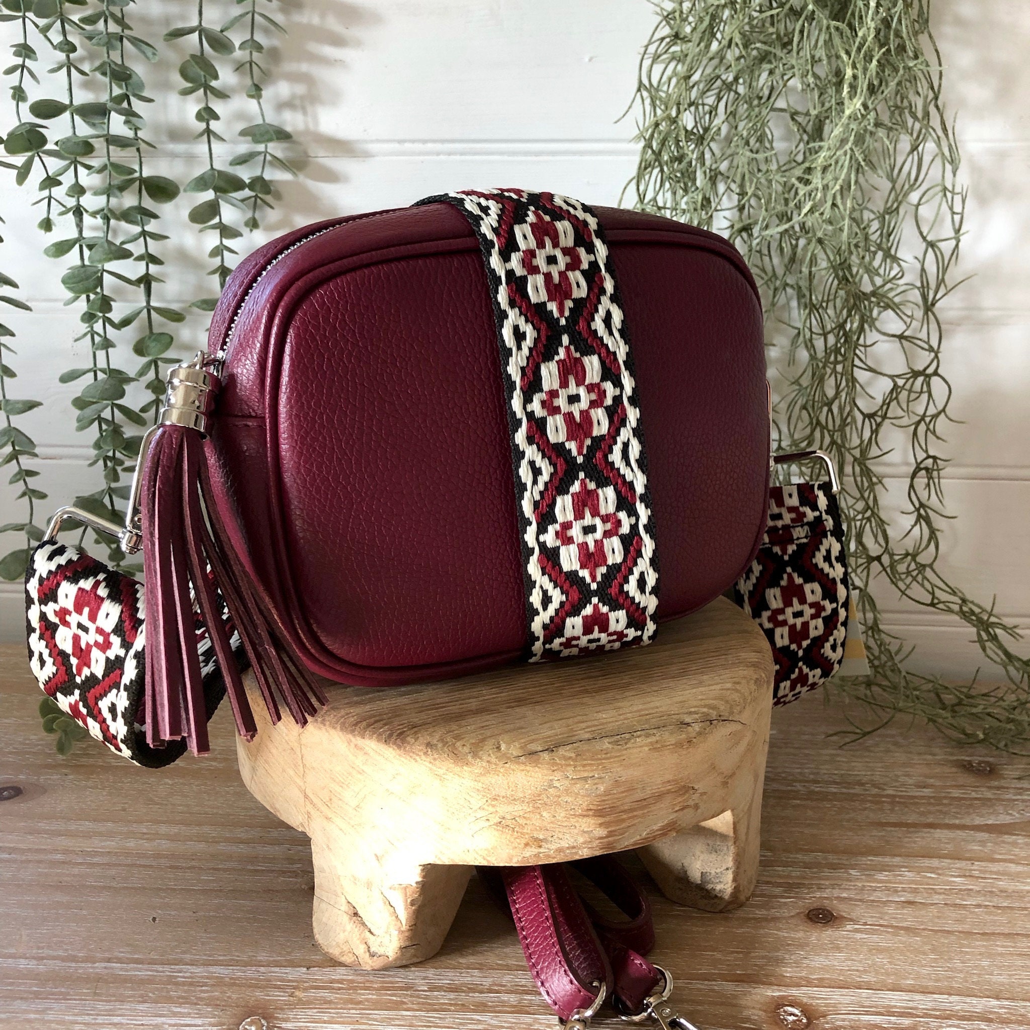 Small store burgundy purse