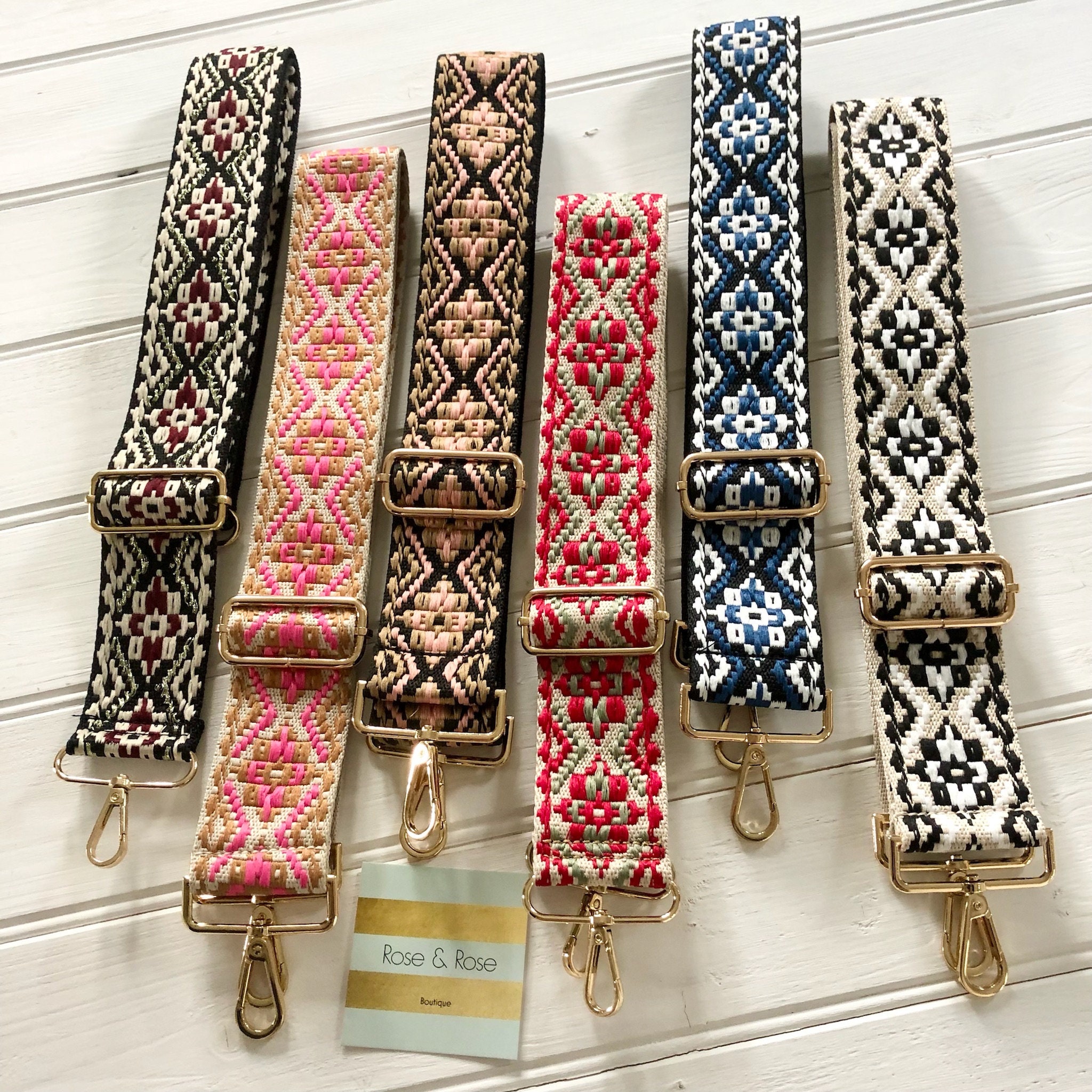 Embroidery Crossbody Bag Straps
