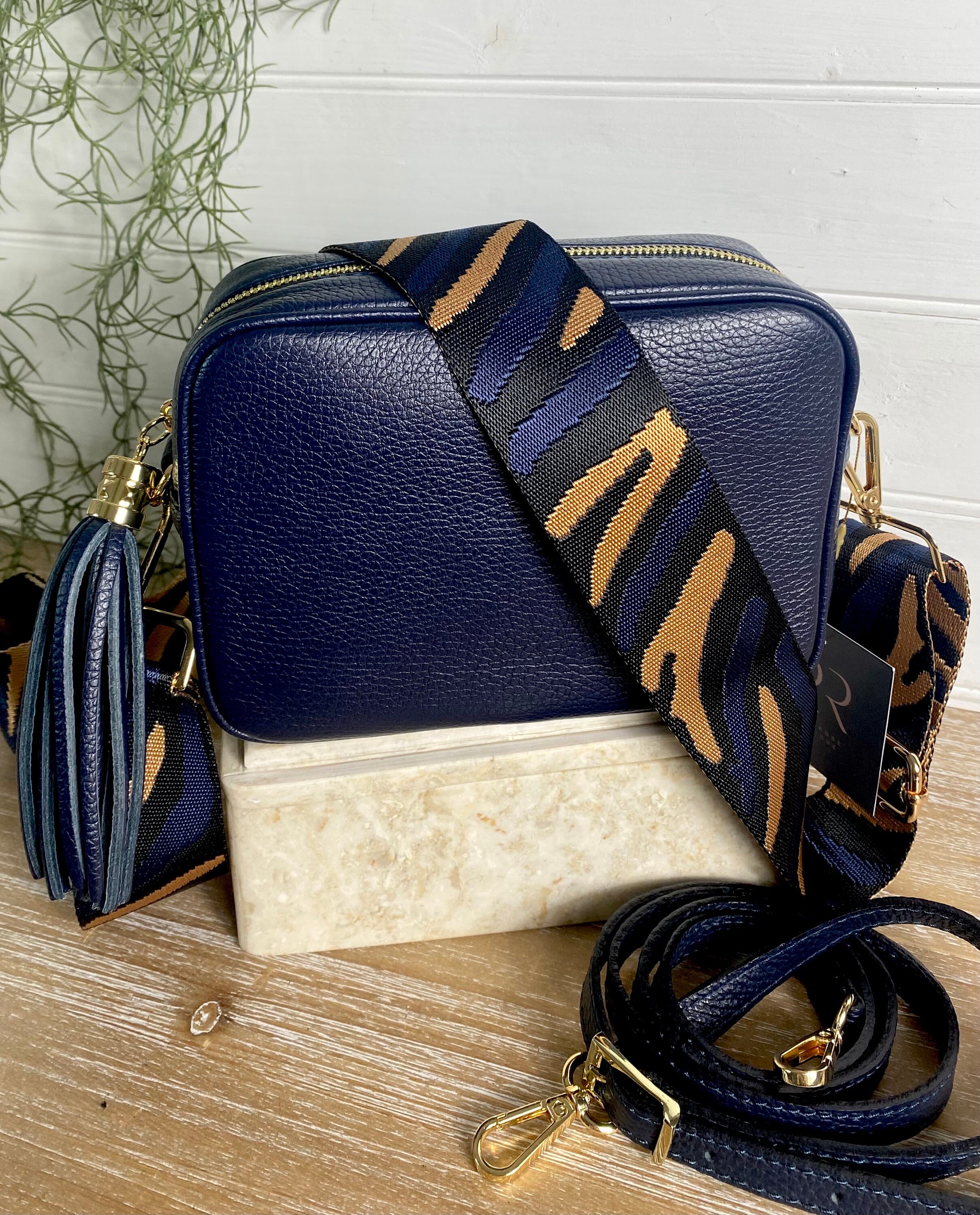 美品⭐️CAMPER CHULO Leather Daypack Bag navy カンペール CAMPER CHULO レザーリュックL （ネイビー