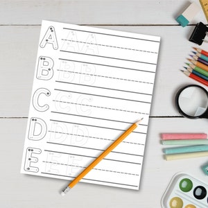 Learn to Write the Alphabet, PRINTABLE, Lettering, Learn to Write, PDF ...