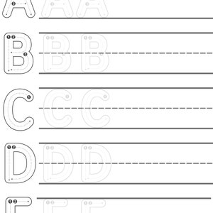 Learn to Write the Alphabet, PRINTABLE, Lettering, Learn to Write, PDF ...