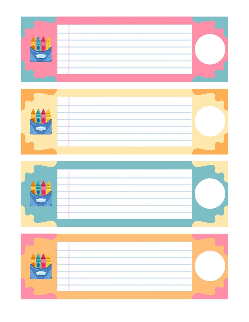 Printable Student Name Labels: Back to School Desk Decor (PDF Download ...