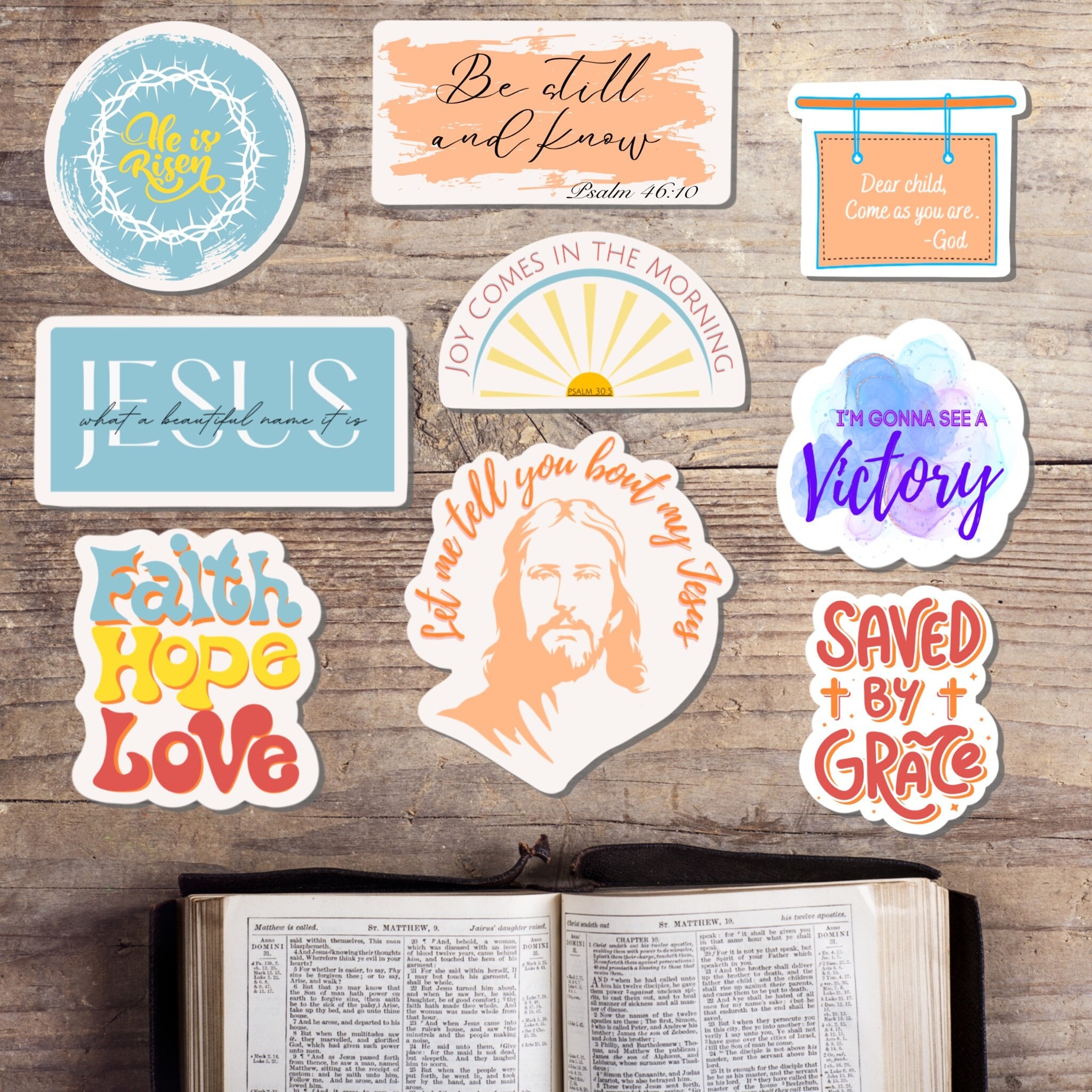 Christian Stickers, Printable Christian Stickers, Jesus Printables ...