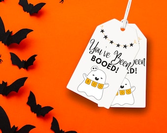 You’ve been booed tags, Halloween gift tags, You’ve Been Booed, Halloween Treat Tags, Printable Halloween Tags, Instant Download, Cute Ghost