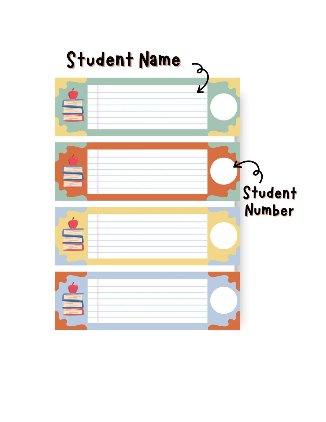 Student Name Tags, Name Tags, Student Name Labels, Back to School, Printable Name Labels ...