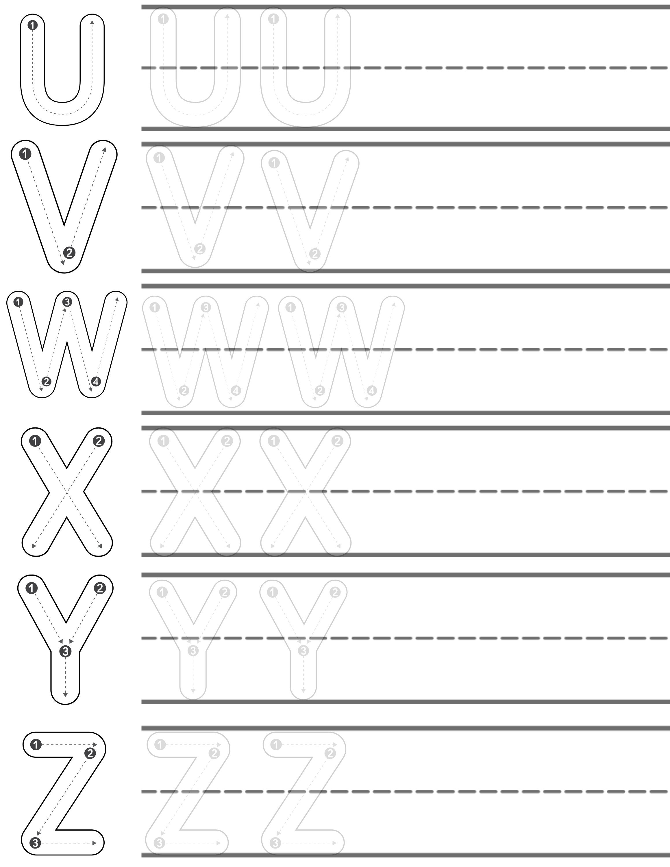 Learn to Write the Alphabet, PRINTABLE, Lettering, Learn to Write, PDF ...