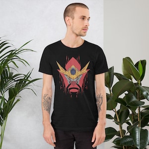 Unisex t-shirt Gundam Mask Japanese Anime