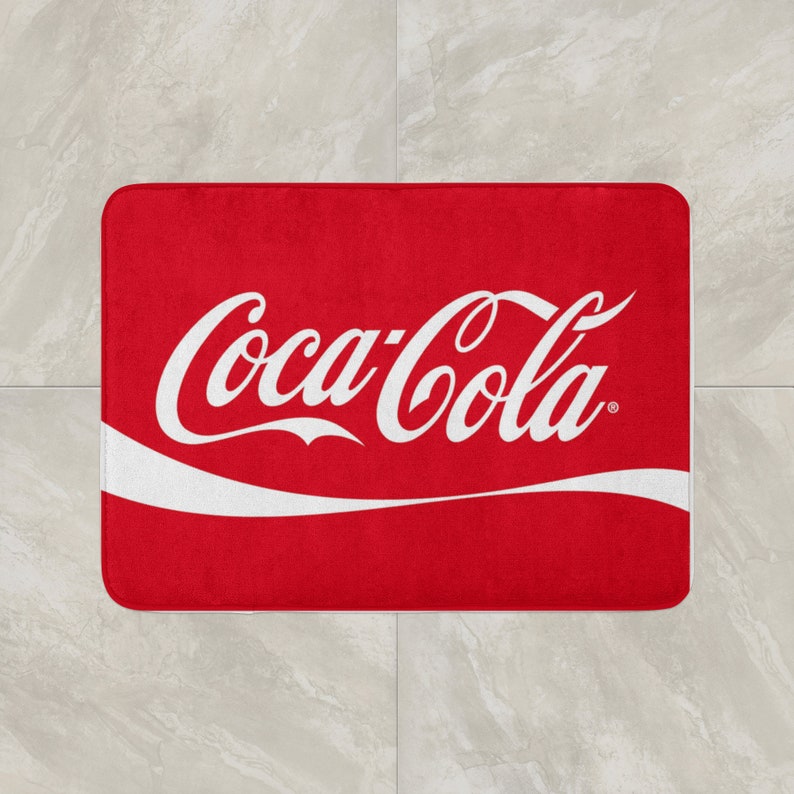 Coke Coca Cola Rug Cotton Mat Floor Door Soft Drink Home Etsy