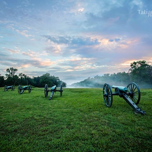 Chancellorsville Cannon Sunset- Civil War Custom Canvas Print