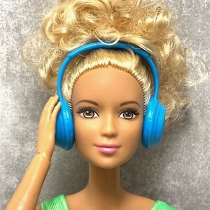 Barbie Headphones Music Blue Etsy