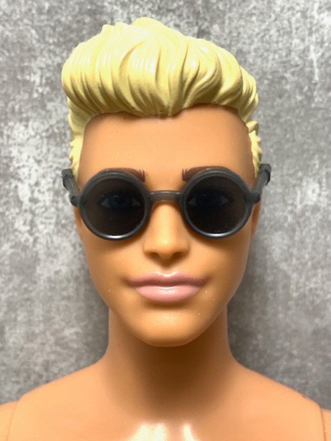 Barbie Doll Black Round Sunglasses Dark See Thru Sunglasses - Etsy Canada