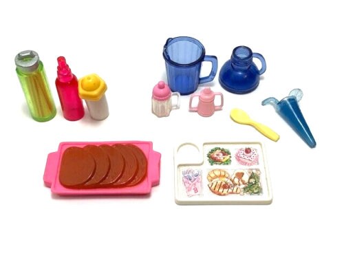 Mattel Kitchen Food Accessories Lot Doll Size 1 6 Scale Etsy