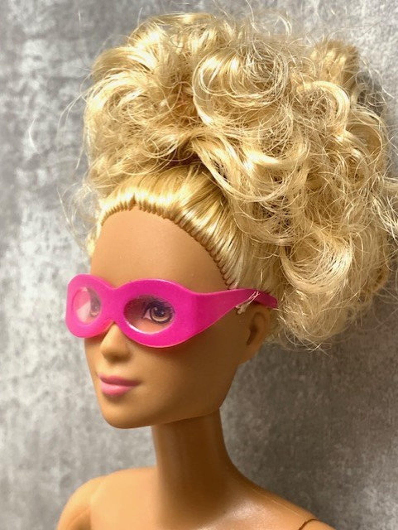 Barbie Doll Eyeglasses Pink Frame With See Thru Lense Scale 1:6 - Etsy