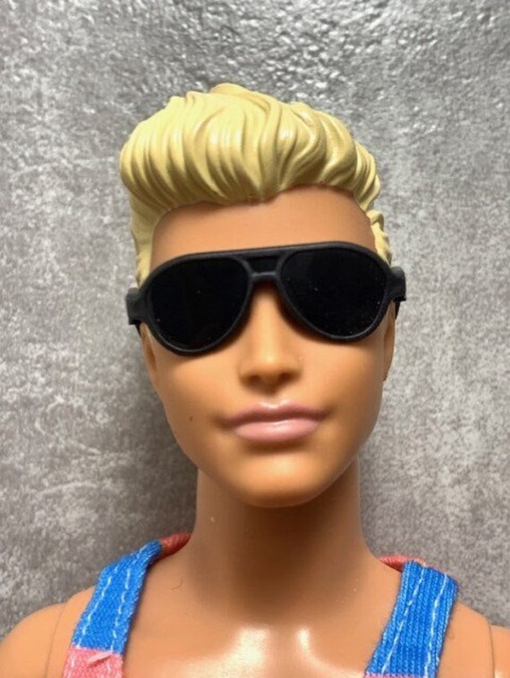 Male Doll Sunglasses Solid Lense Black for Doll Scale 1 6 Etsy