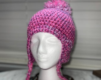 Handmade Crochet Earflap Hat