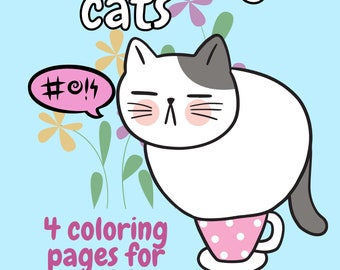 Swearing Cats Coloring Pages