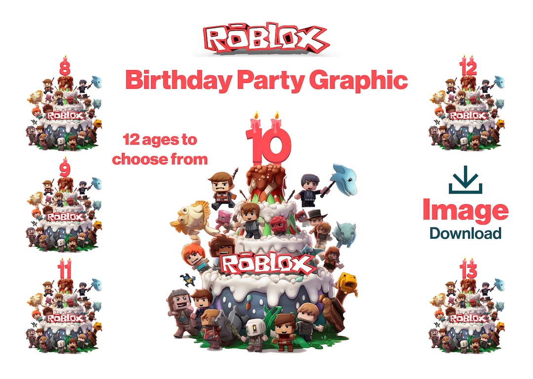 Roblox Birthday PNG Image Download | Roblox Download | Roblox Graphic ...