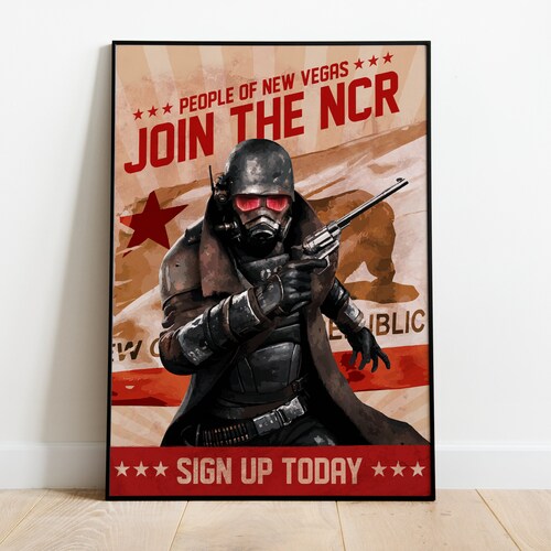 Fallout New Vegas NCR Propaganda Advertisement Poster - Etsy