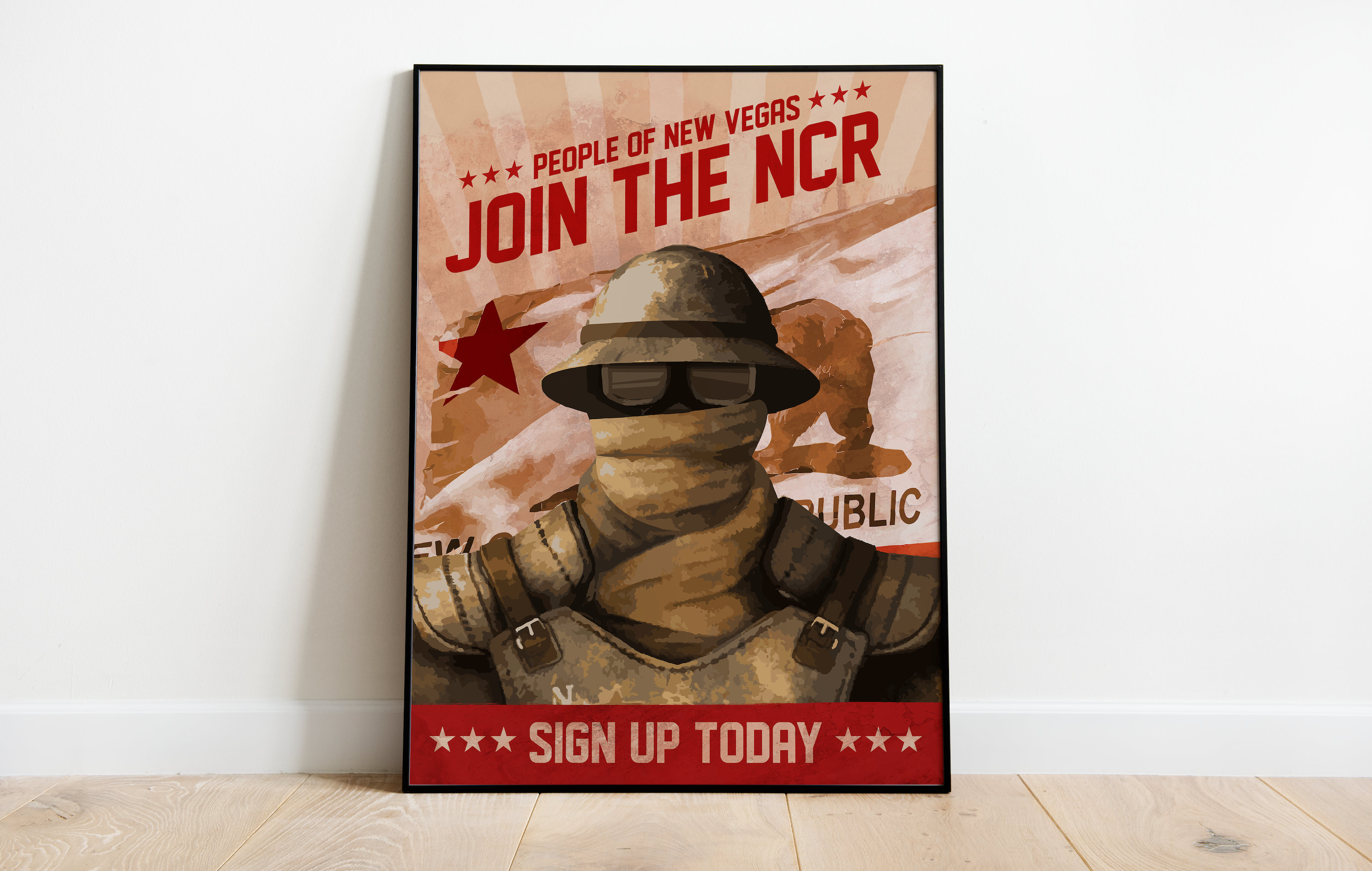 Fallout Join the NCR Fallout New Vegas Inspired Poster - Etsy