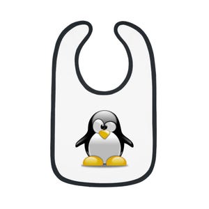 かわいいペンギンのベビービブ、面白いベビーギフト、ベビーシャワーの必需品、幼児用給餌アクセサリー、ユニークなベビーアパレル