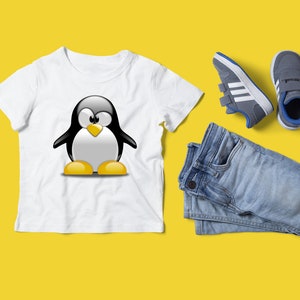 Penguin Design Kids T-Shirt: Gift for Animal Lovers