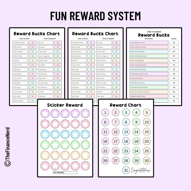 Editable Kids Reward Bucks Printable, Kids Reward Coupons, Chore Bucks, Printable Mom Money ...