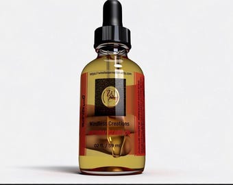 Homemade Beard Oil 2 oz. Hair Growth Serum for Men Beard, Mustache And Facial Grooming.