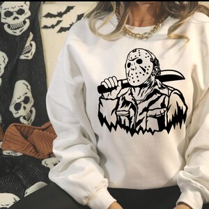 Jason Friday the 13th shirt | Jason Voorhees sweatshirt | Halloween horror movie shirt | Shirt for halloween party